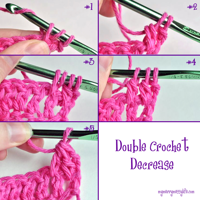 How to Work a Double Crochet Decrease - A Complete Photo Tutorial for Beginners