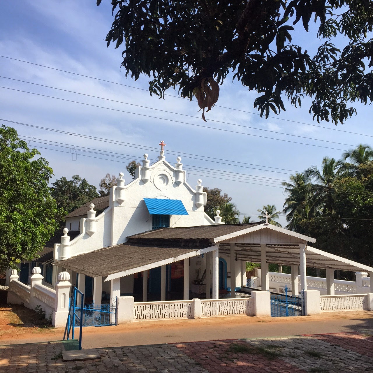 divar island chapel goa beyond beaches Portuguese house green 