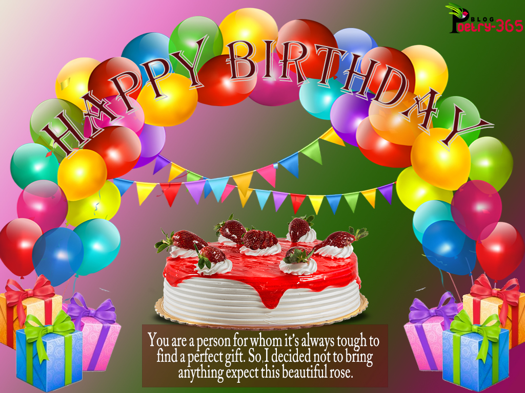 Wishes and Poetry: Happy Birthday, Quotes with Birthday Images For Friends