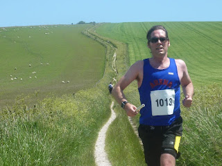 Dorian decending to the river Adur on leg 7