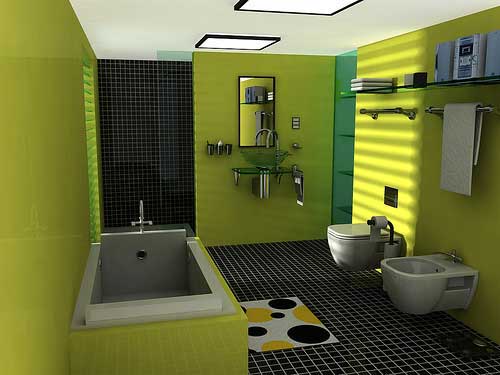 Koleksi Desain Ruangan Nuansa Warna Cat Hijau Rumah Minimalis