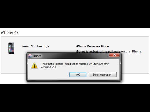 itunes unlock iphone 4s error