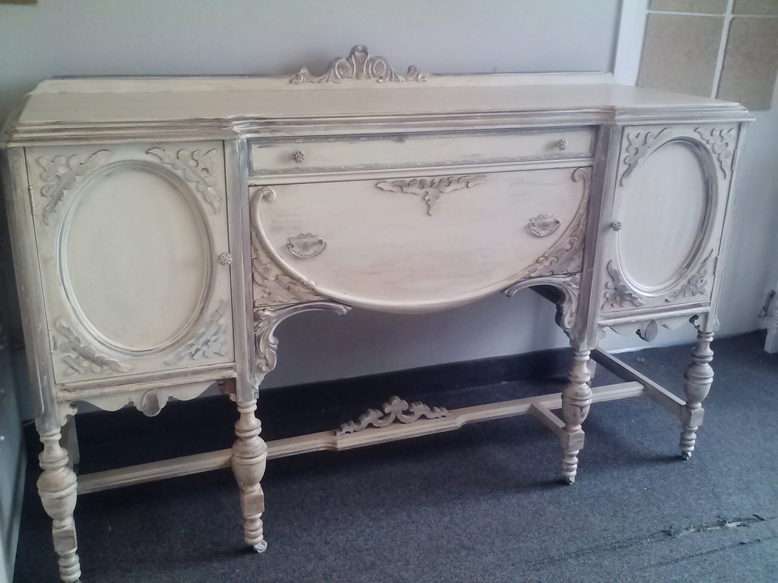 Vintage Painted Shabby Chic Buffet