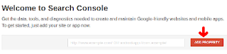 Buat Properti Akun Google Webmaster