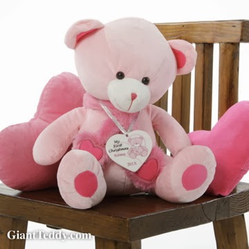 Patty Cake Hugs pink teddy bear