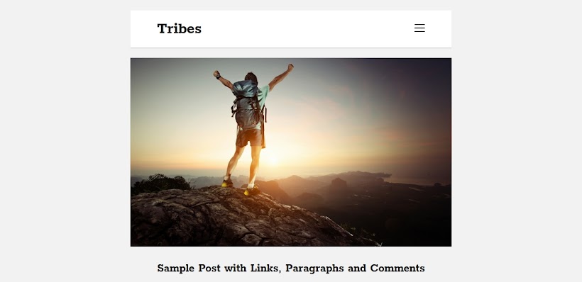 Tribes Free Blogger Template