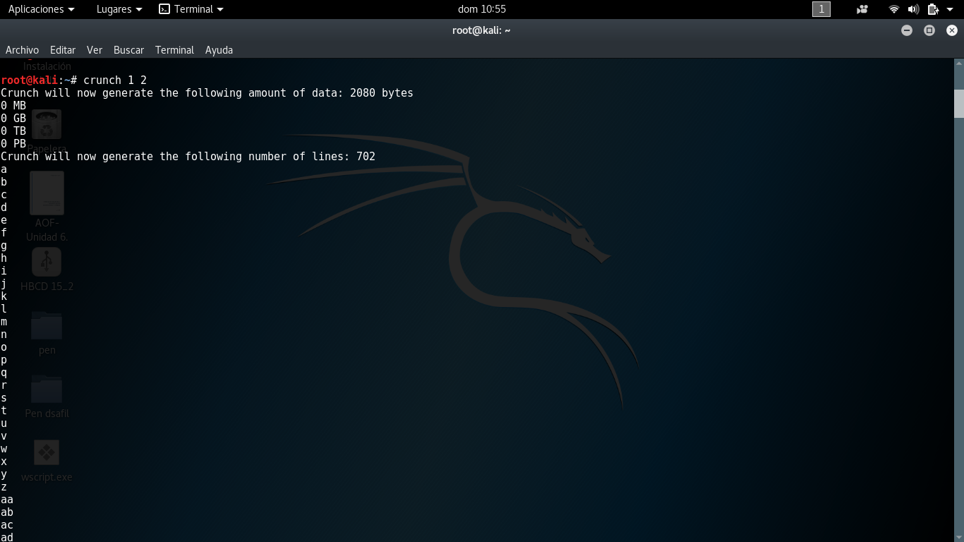 Un informático bajo linux: Manual Crunch (Crear diccionarios o ...