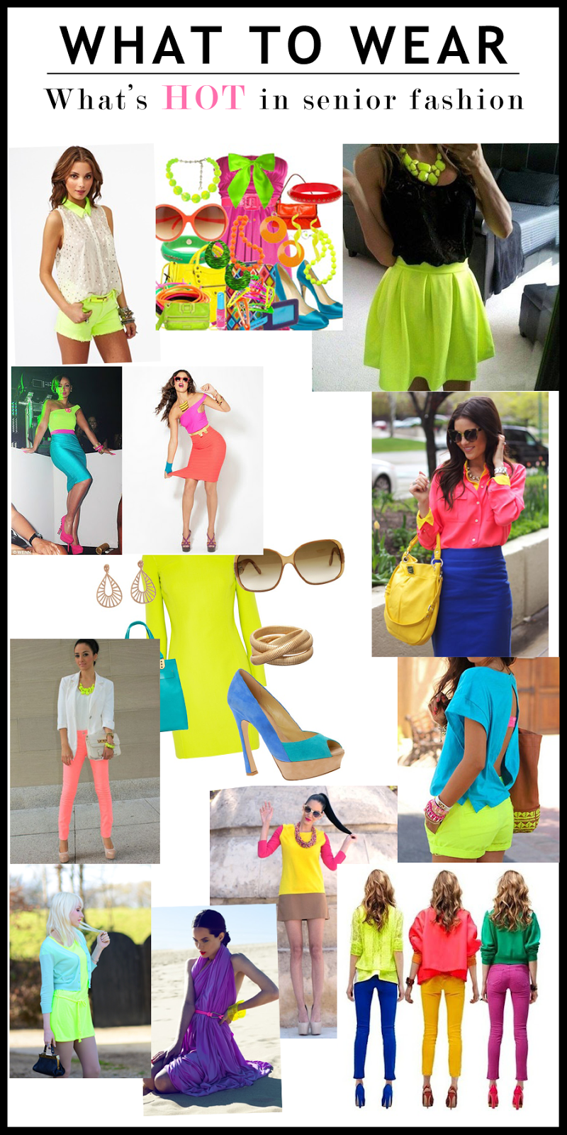 Photography by Amy Tara High School Senior Pictures Neon Fashion