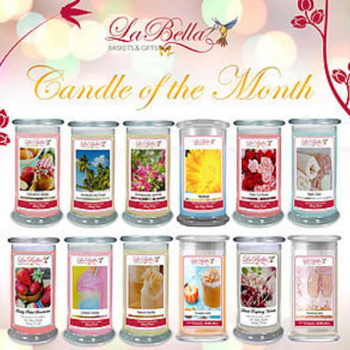 LA BELLA BASKETS CANDLE OF THE MONTH