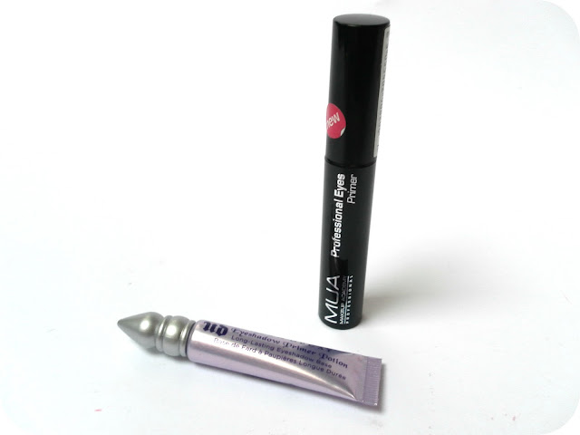 A picture of Urban Decay Eyeshadow Primer Potion and MUA Professional Eye Primer