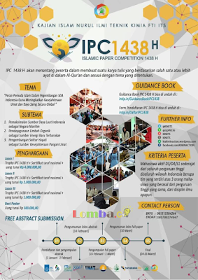 Lomba Karya Tulis Islamic Paper Competition (IPC) 2017 Lomba Karya Tulis Islamic Paper Competition (IPC) 2017