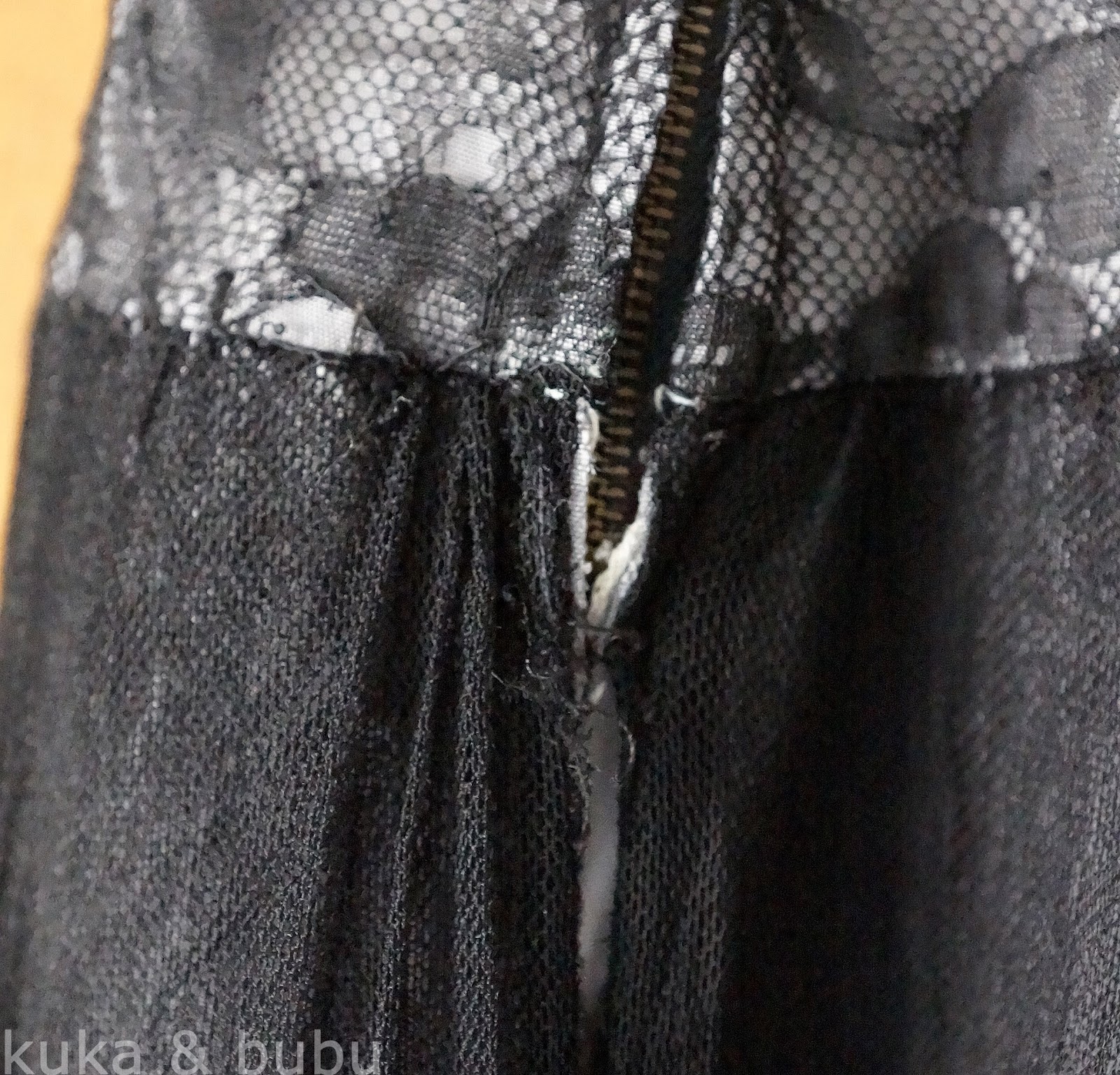 kuka and bubu: Vintage dress mending