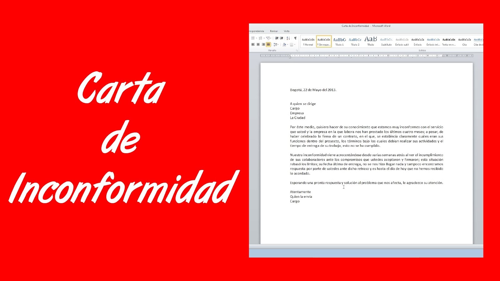 Carta para reclamar a empresas - Reclamaciones Personalizadas Carta para reclamar a empresas - Reclamaciones Personalizadas
