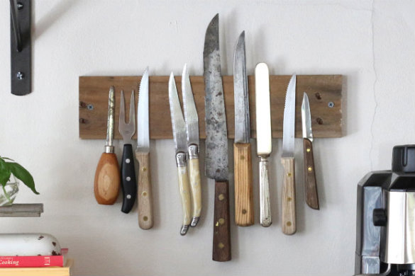 on eHow: DIY Magnetic Knife Rack | Apart