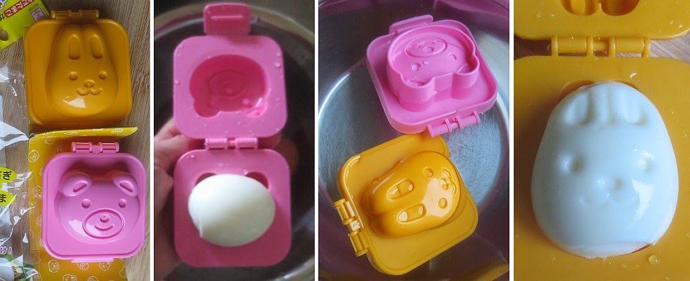 Zubereitung japanische Eier Bento mit dem Eiformer, Ei-Former, Eier-Former, egg molds Zubereitung japanische Eier Bento mit dem Eiformer, Ei-Former, Eier-Former, egg molds