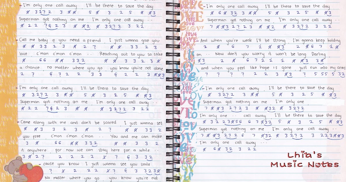 Not Angka Charlie Puth One Call Away Aulia�s World