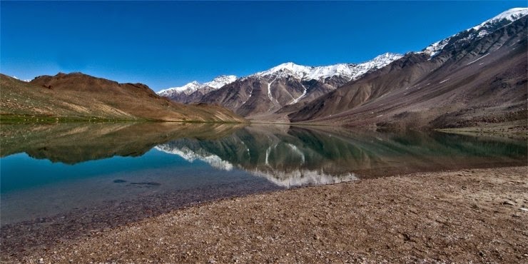 Chandra Taal – Lake of the Moon in the Himalayas, India Chandra Taal – Lake of the Moon in the Himalayas, India
