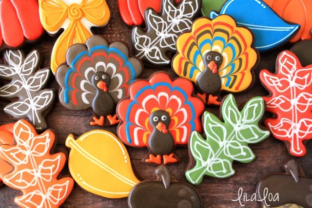 Easy turkey cookies -- a cookie decorating tutorial