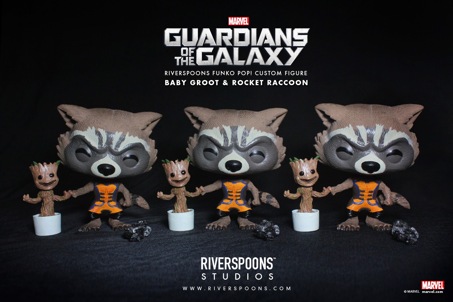 rocket raccoon and groot toys