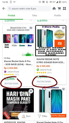 barang yang bisa di tukar tambah