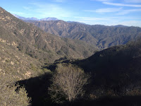 View east into Water Canyon from old 2N28 and the saddle between Water Canyon and Roberts Canyon, Angeles National Forest