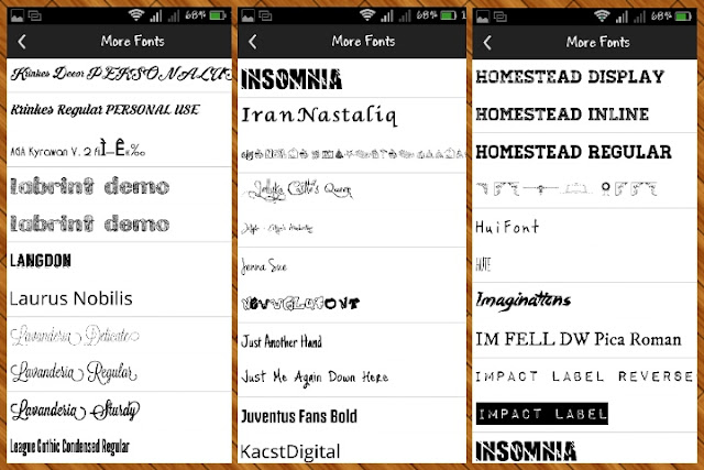 Download Kumpulan Font Untuk Picsay Pro Lengkap Android Park
