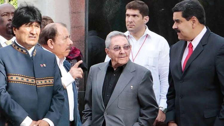 Morales junto a Ortega, Castro y maduro en una pasada reunión del eje socialista en La Habana / INFOBAE
