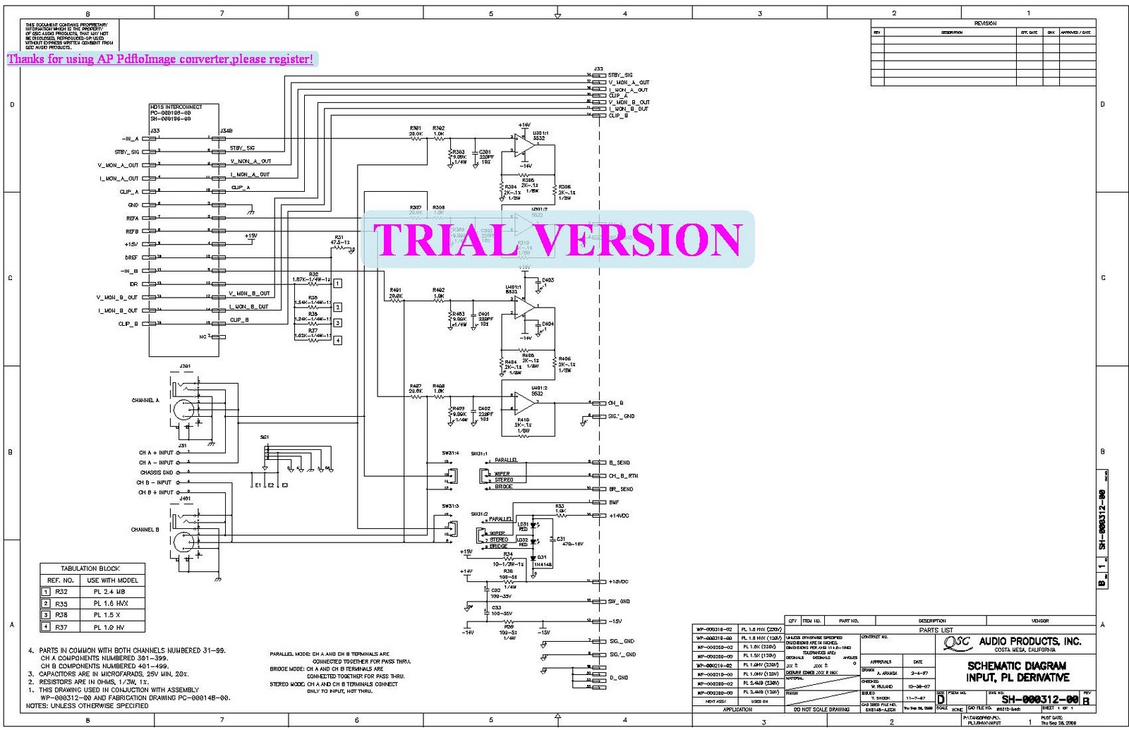 koleksi skema power ampli by pyon sound: skema power qsc