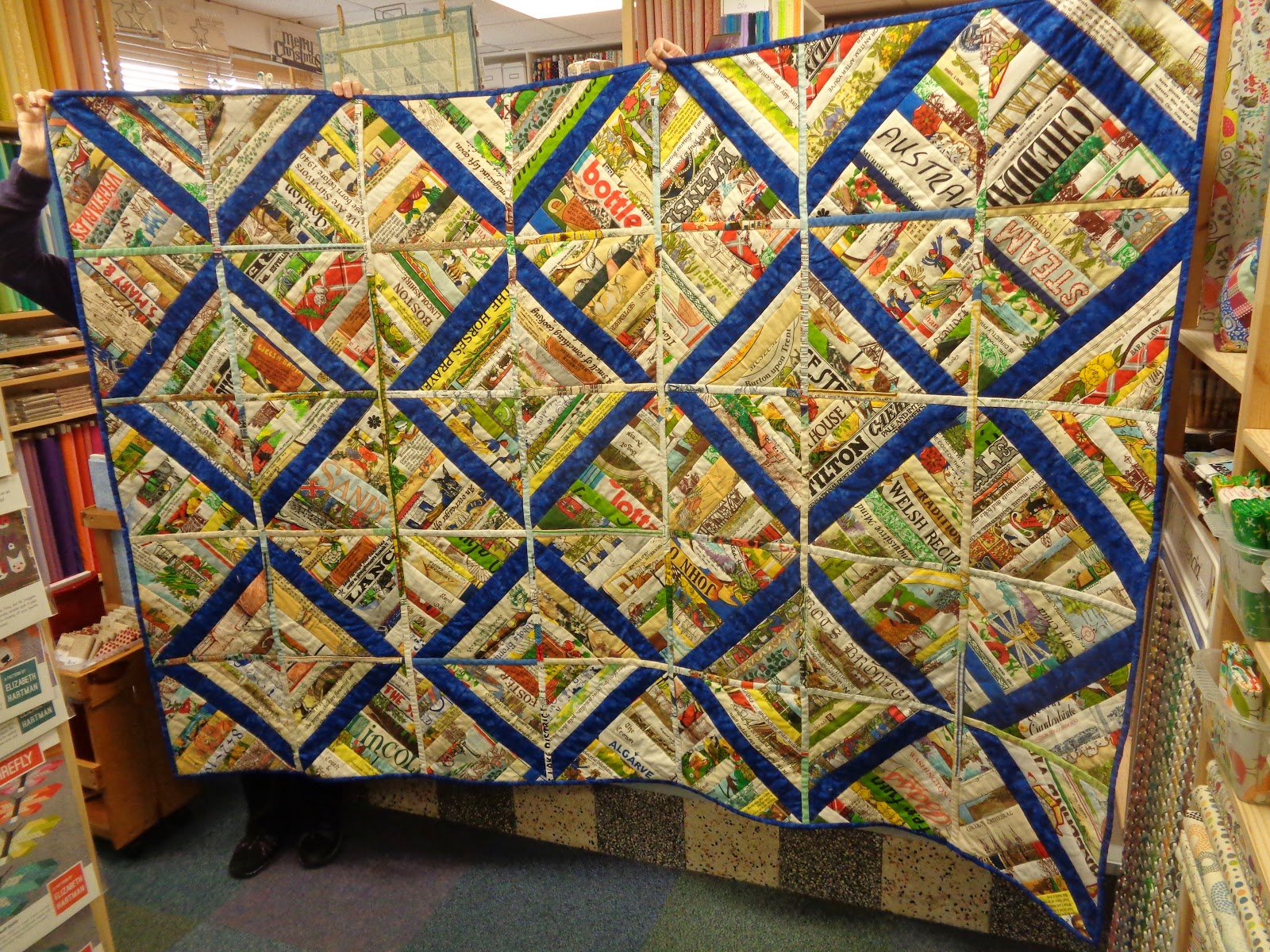 Angie Quilts Merrily's Tea Towel Quilt