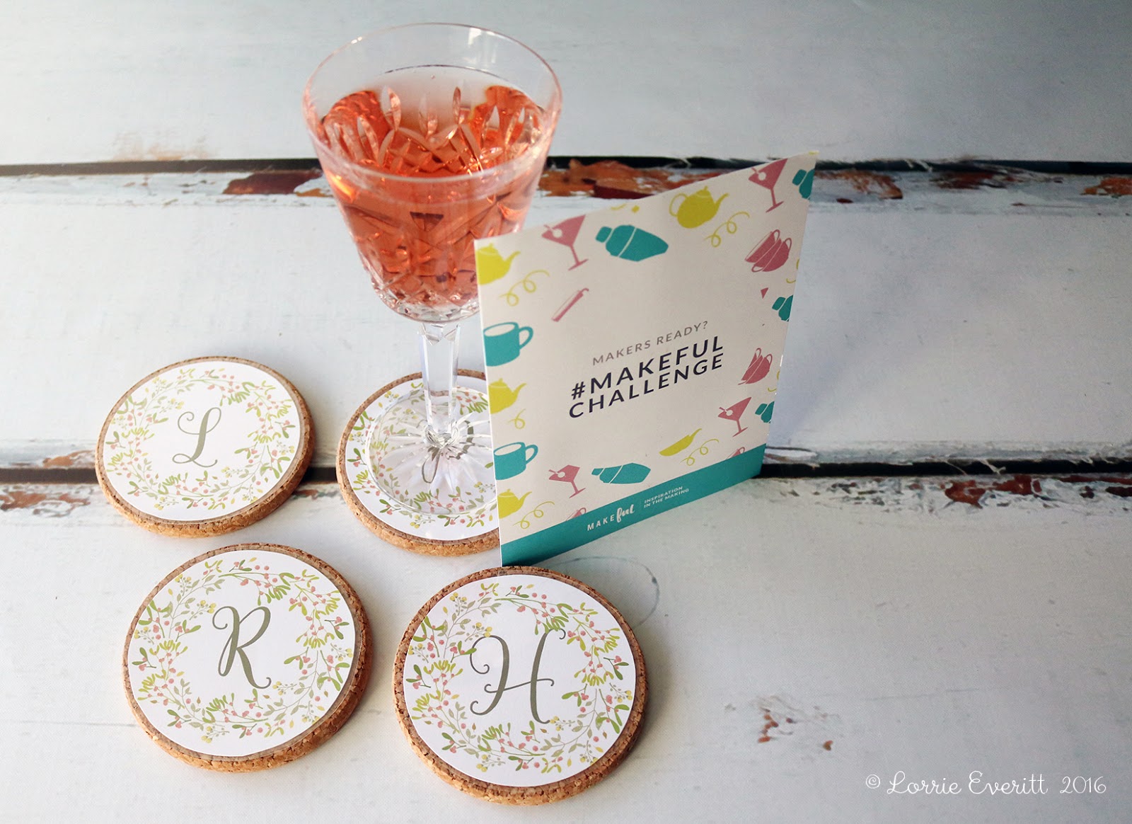 Lorrie Everitt Studio DIY cork coasters for the holidays