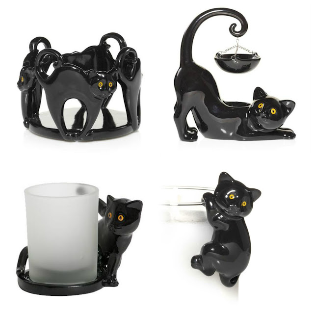Cat Jar Holder Cat Burner Cat Sampler Holder Black Cat Jar Clinger