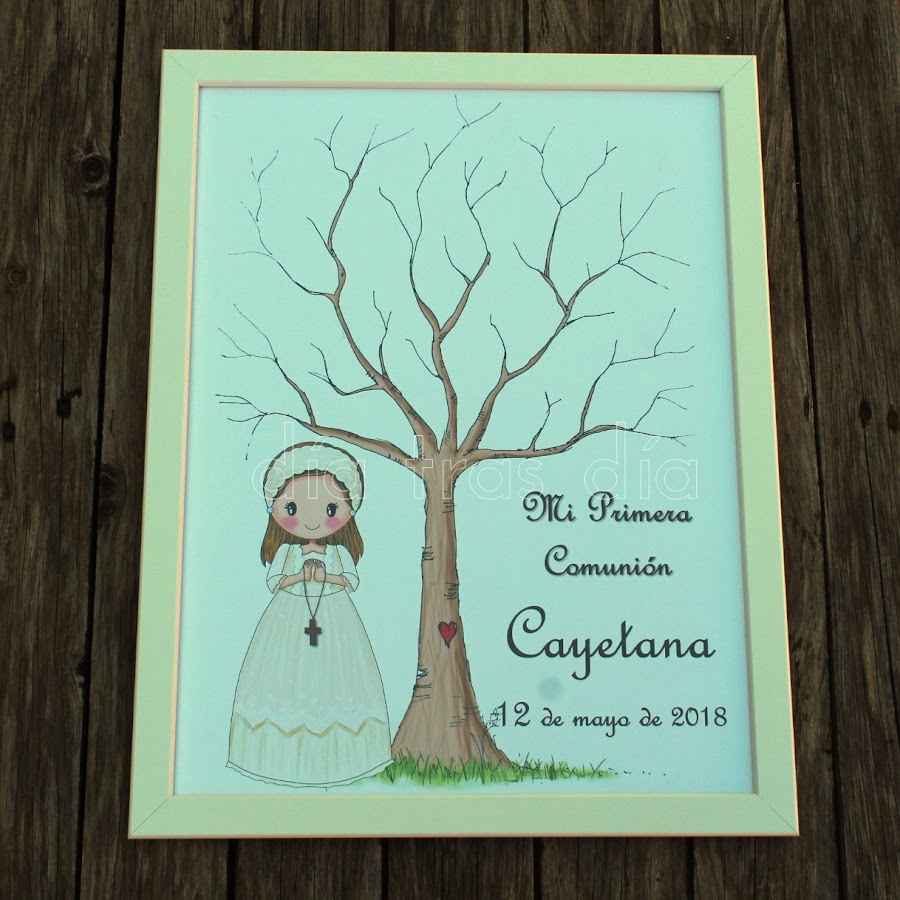 Árbol huellas Primera Comunión