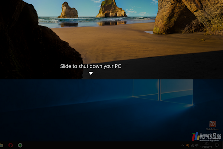 Cara Menggunakan Fitur Slide To Shutdown di Windows 10 