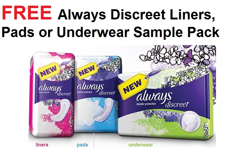Coupons And Freebies Free Always Discreet Liners Pads Or Underwear coupons-and-freebies-free-always-discreet-liners-pads-or-underwear