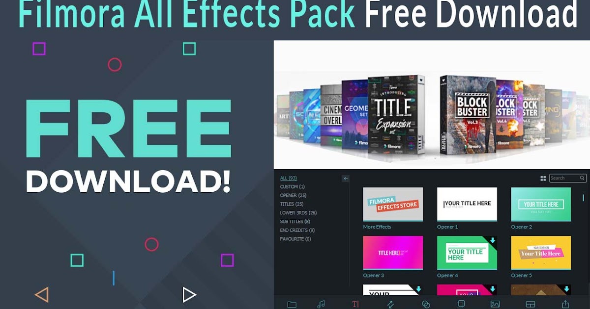 Download Effect Filmora Free