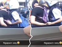Video Remaja Berseragam yang Sedang Mesum Di Jalan Ini Bikin Netizen Marah