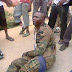 Nigerian Soldier Caught & Beaten Up After Robbing Man Of 200k In Aba, Abia State