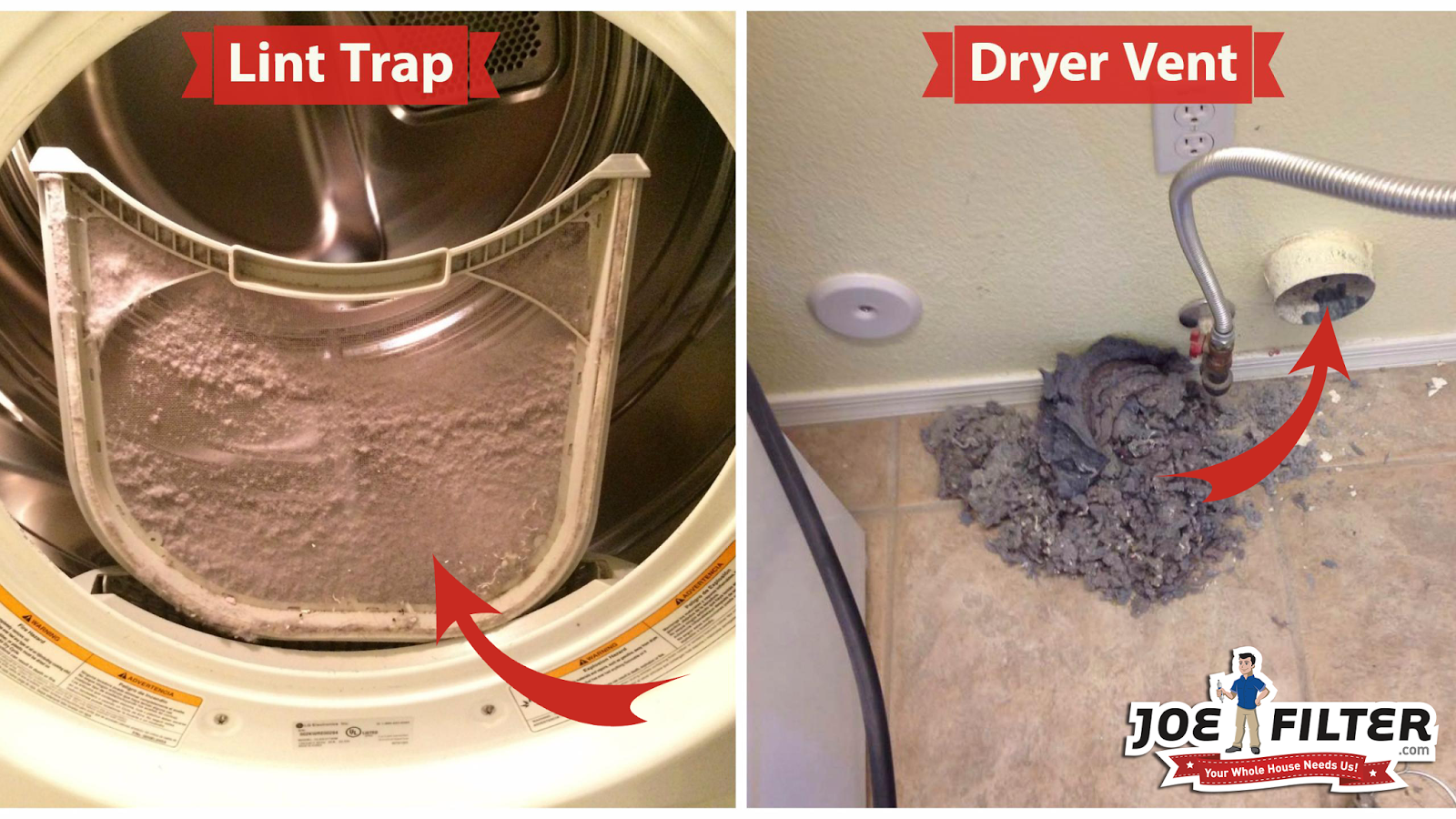 the Joe Filter blog Dryer Vent vs Lint Trap Whats the