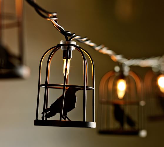Addicted To Halloween The Cheap Version Of Pottery Barn S Crow Lights