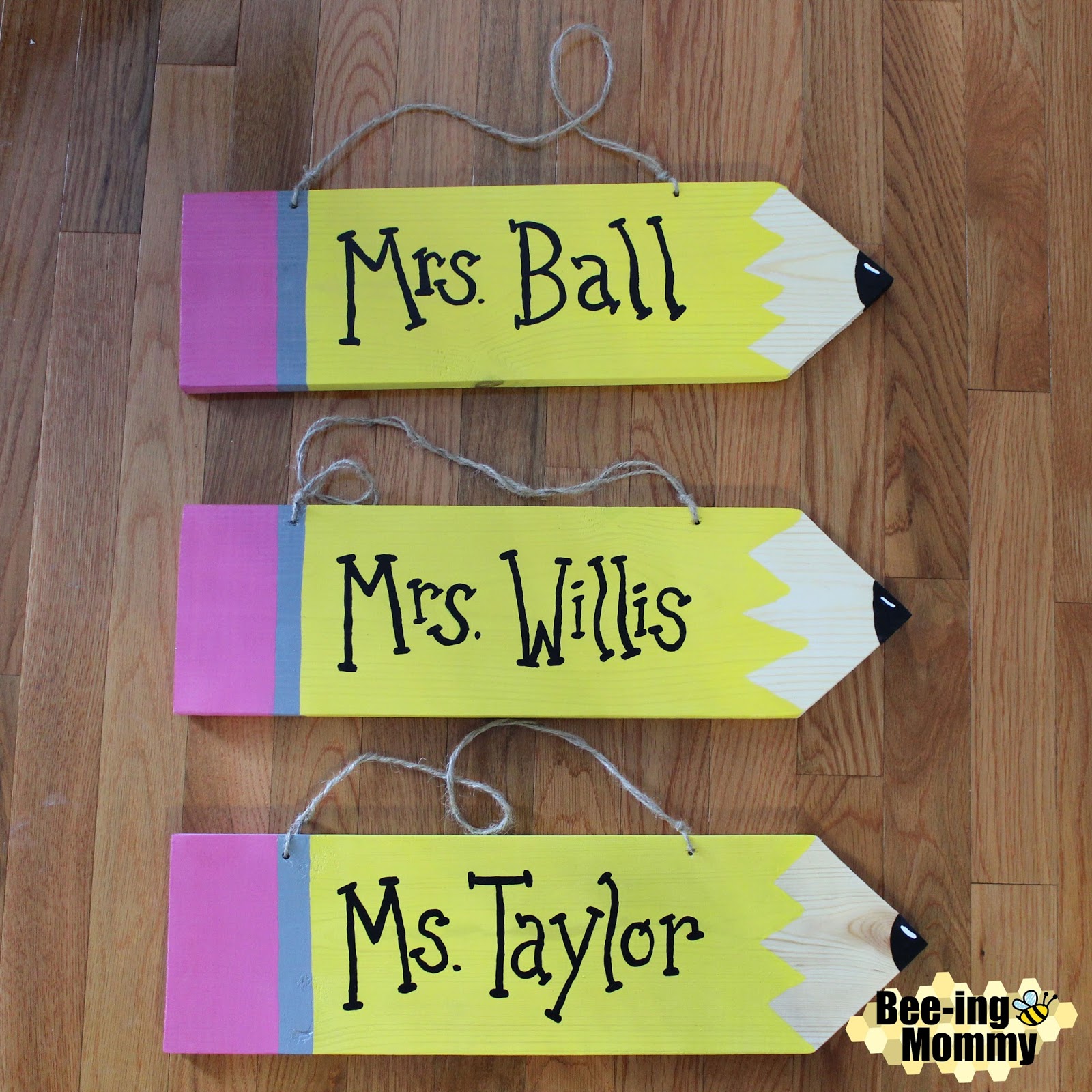 Pencil Door Hanger For Teachers