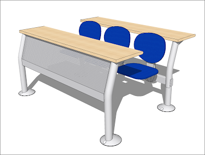 free sketchup model campus seat system