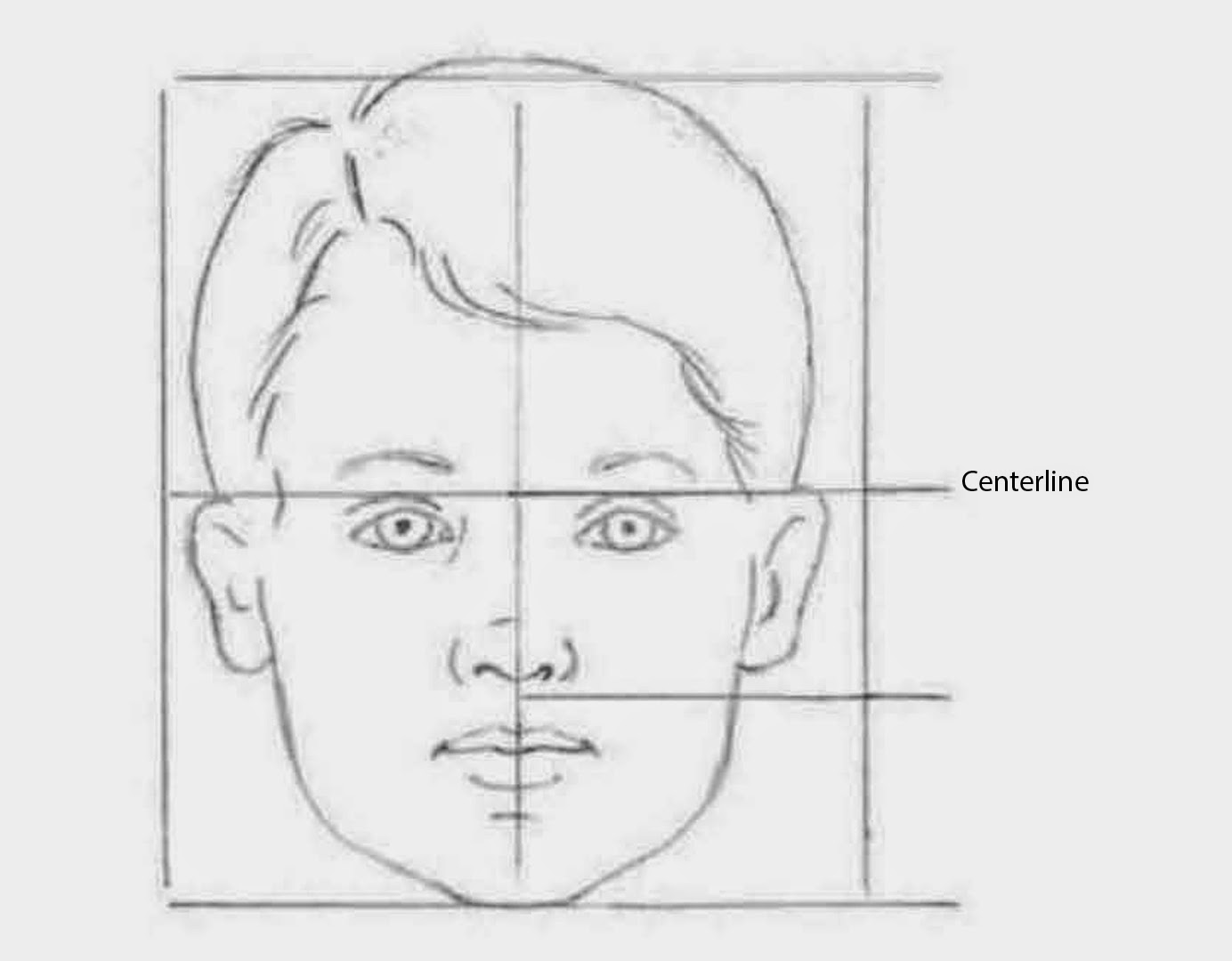 Facial Proportions Drawing 99