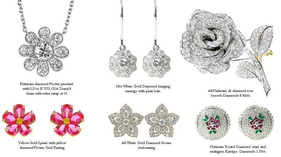 Lucie Campbell Jewellery Floral jewellery for Spring