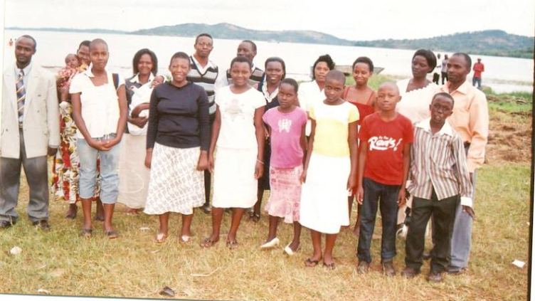Baptizing Members at Munyonyo