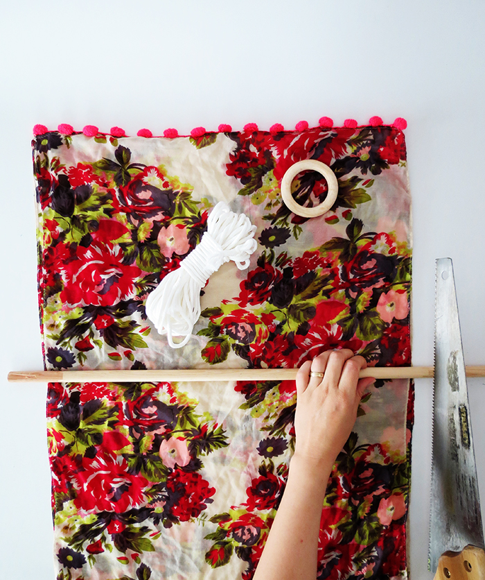 DIY Wall Art with a Scarf