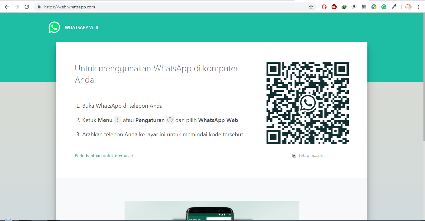 CARA LOGIN WHATSAPP LEWAT WEB LADANGTEKNO