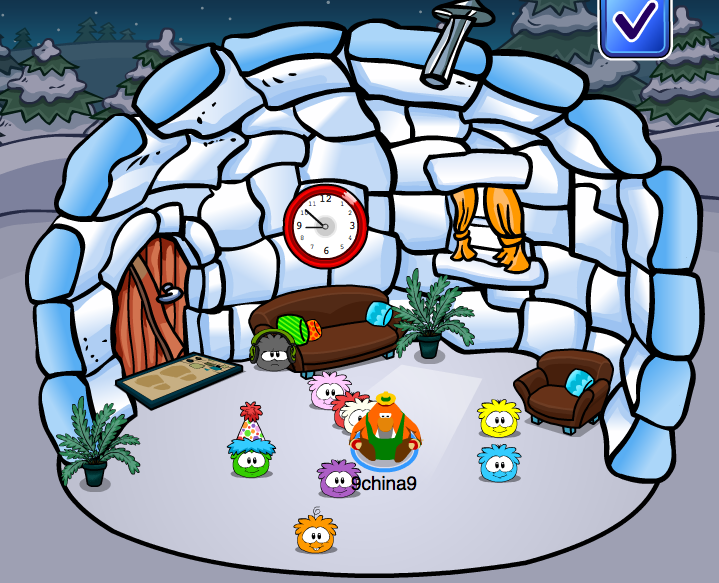 Club Penguin Cheats by Mimo777: Non Member Club Penguin Igloo Experience!