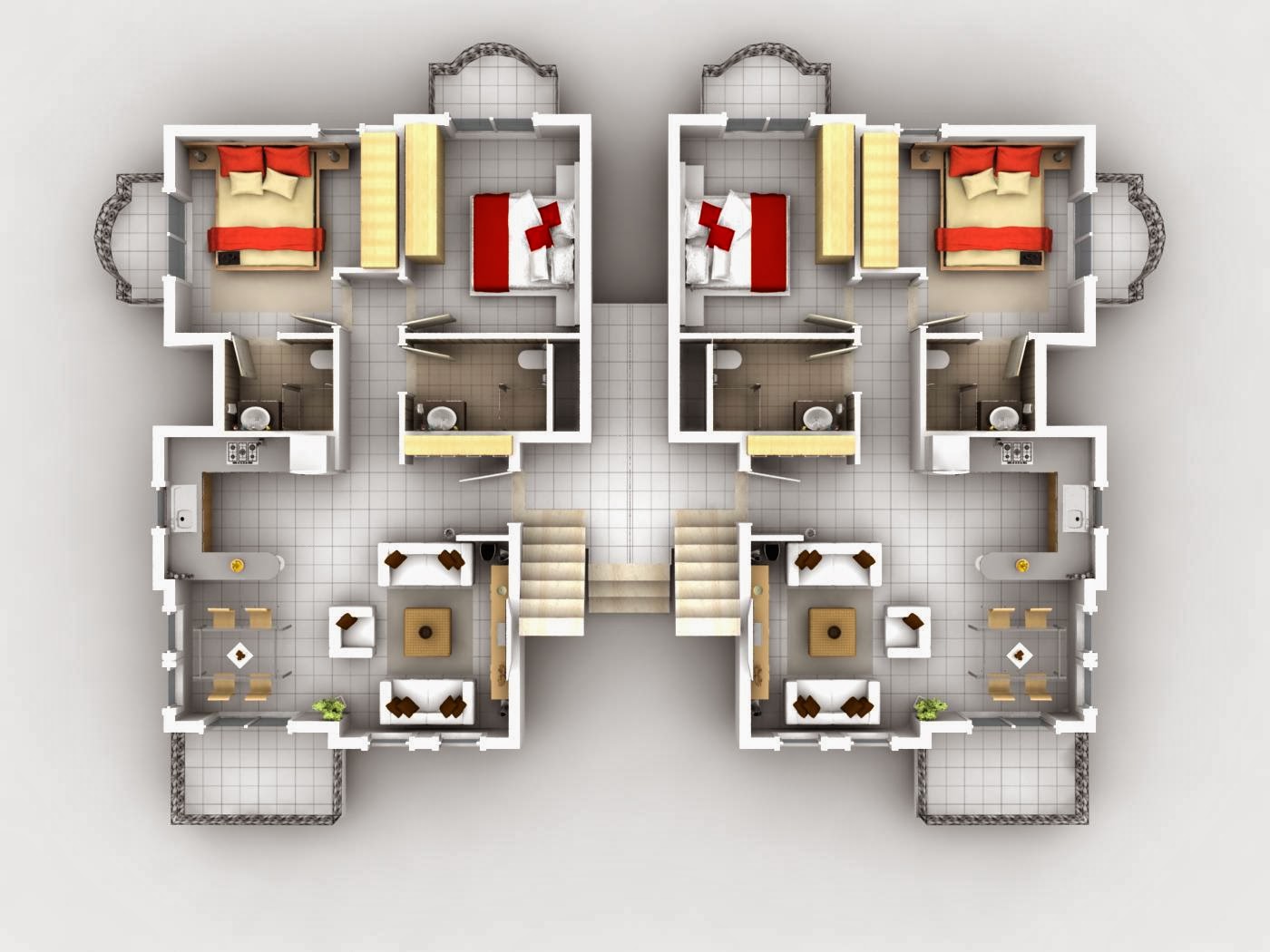 3D Modern House Plans Collection 3D Modern House Plans Collection
