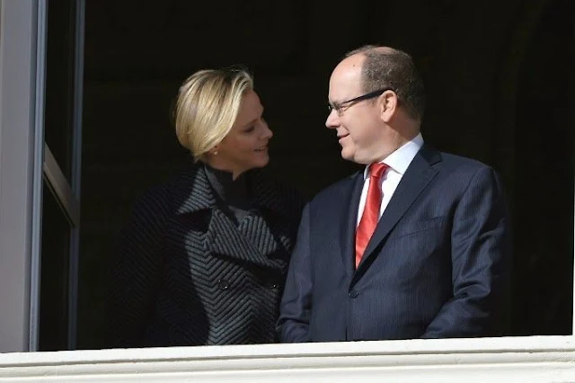 Prince Albert and Princess Charlene attended the Sainte-Devote ceremony in Monaco.