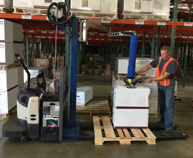 Box Lifter with Portable Lifting Device